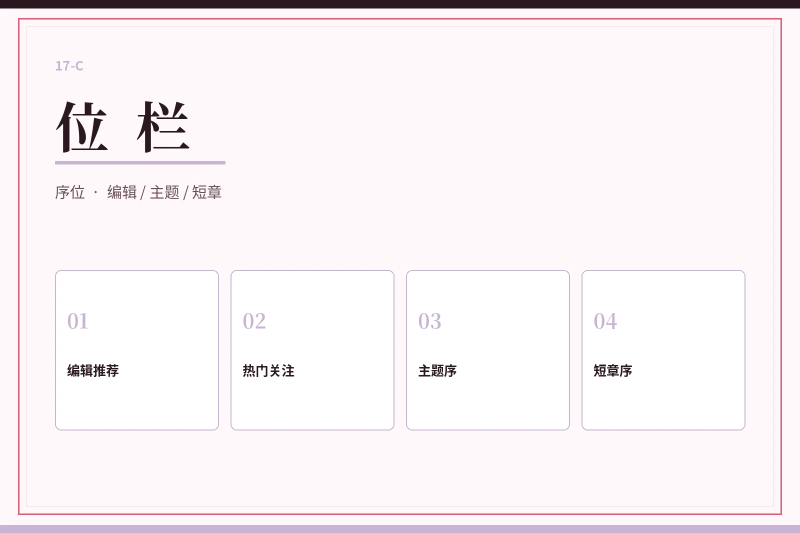 17C位栏